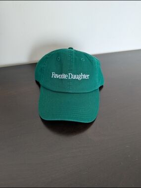 Favorite Daughter Emerald Green Baseball Cap with White Logo